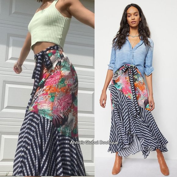 HTF NWT ANTHROPOLOGIE Bhanuni Hanna Maxi Skirt - Picture 8 of 9